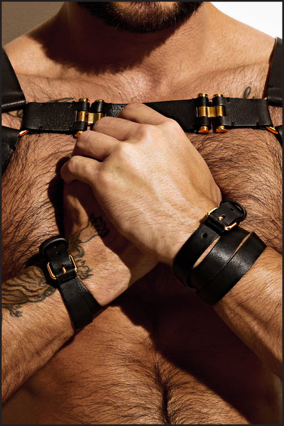 Charlie by matthew zink leather | leather triple cuff – Charlie By