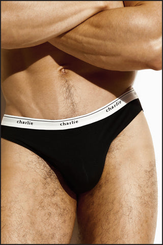 Calvin Klein CK men dark grey cotton stretch bikini brief underwear size S