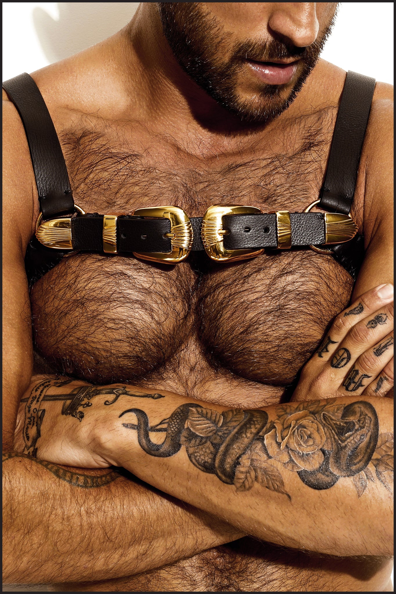 Charlie by matthew zink mens leather  stallion leather chest harness –  Charlie By Matthew Zink