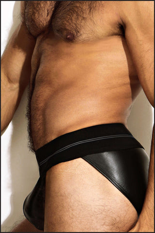 Charlie by Matthew Zink Mens Underwear Leather Pro Sport Brief