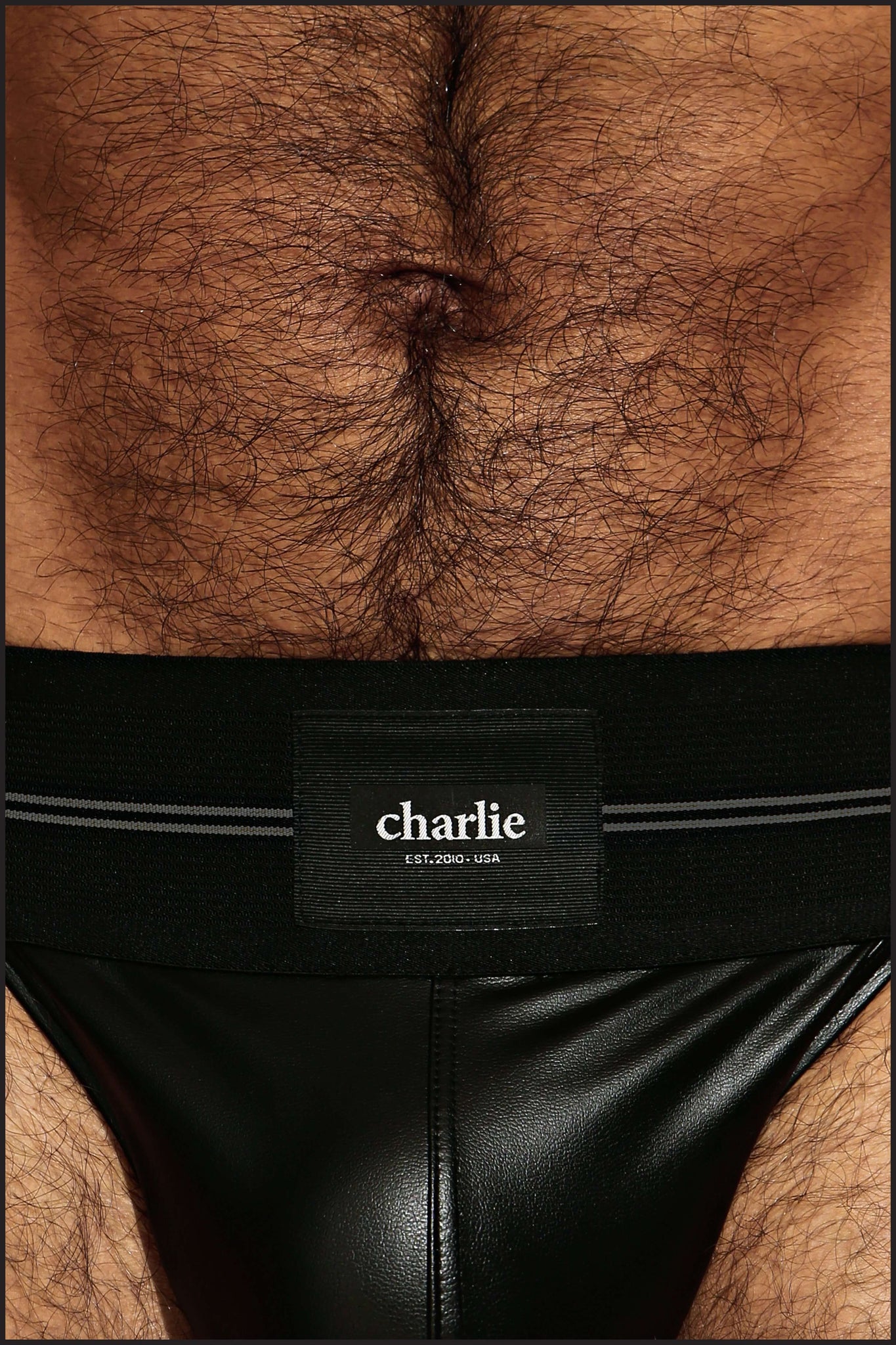 Charlie by Matthew Zink Mens Underwear Leather Pro Thong